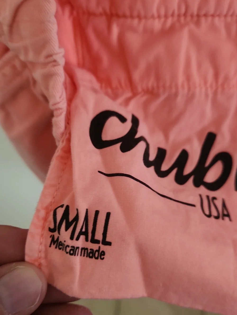 Chubbies Men's Casual Coral Pink Cotton Shorts 5.5 Inch Inseam